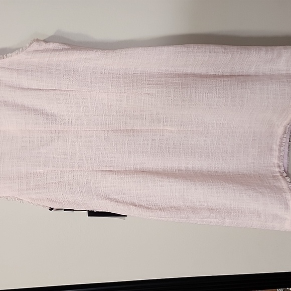 Karl Lagerfeld Women's Soft Pink Tweed Dress Size 14 New - Picture 8 of 9